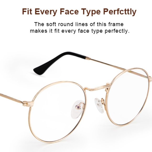 Glasses Metal Frame with Anti Eyestrain UV Glare - Picture 6 of 8